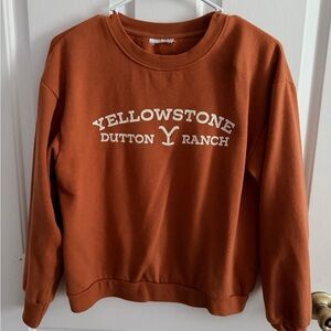 Target Yellowstone Dutton Ranch Rust Crew Neck Sweater